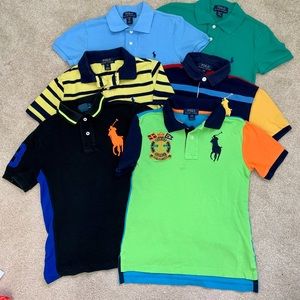6 Assorted Ralph Lauren short Sleeve Polo Shirt